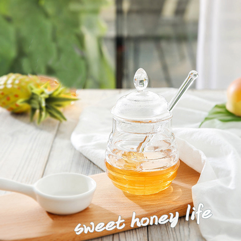 Glass Honey Jar